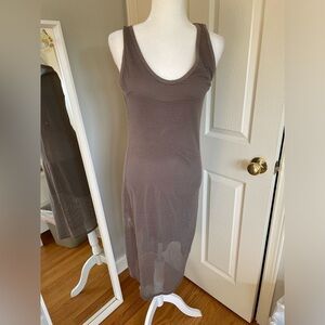 Michael Stars Mesh Cotton Midi Dress